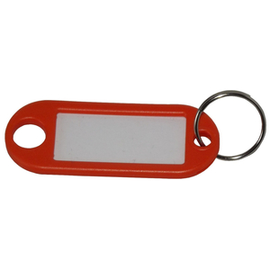 Schl�sselanh�nger / Schl�sselschilder mit Ring 10 St�ck orange