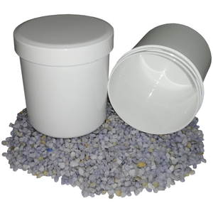 5 Salbendose Kunststoffdosen 500 g 625 ml Deckel wei�