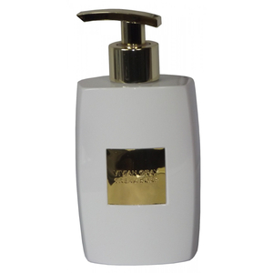 Seifenspender Creme-Seife gef�llt 250ml Wei�-Gold in Box Vivian Grey