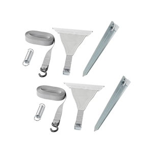 Sturm-Abspannset 2x4,8M mit Kederbefestigung f�r Markisenschiene