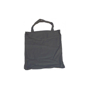 10 Baumwolltragetasche schwarz 130 g 38x42 kurzer Henkel