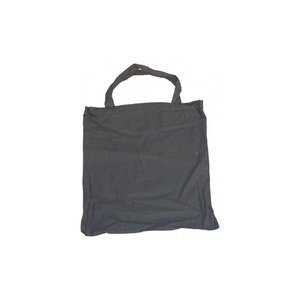 20 Baumwolltragetasche schwarz 130 g 38x42 kurzer Henkel