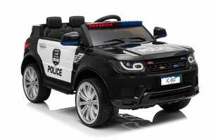 Kinderfahrzeug Elektro Auto Kinder Auto Polizei Design 12V 2x35W 2,4Ghz USB MP3