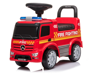 Mercedes-Benz Feuerwehrauto Rutschauto LED Rutscher Kinderauto Hupe Sirene 