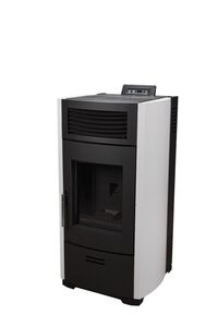 Pelletofen 6,57 KW Pelletheizung Heizung Kamin Pelletkamin A+ violet