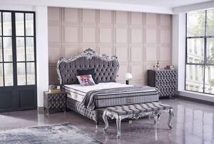 Boxspringbett Baza Yatak Boxspring Bett 160x200 Komplett Set Frezya