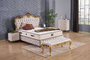 Boxspringbett Baza Yatak Boxspring Bett 160x200 Komplett Set Frezya