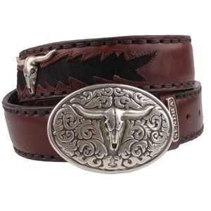 Sendra G�rtel Kuhfell 584 Braun