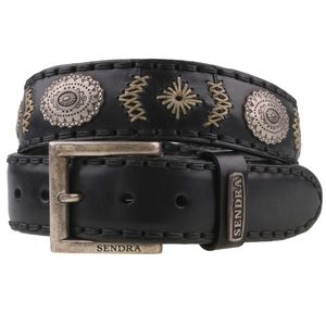 Sendra Leder G�rtel 8535 Schwarz