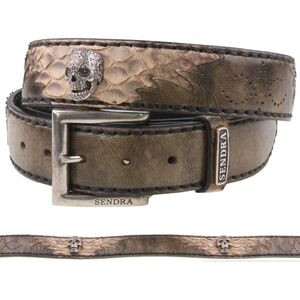 Sendra Python Lederg�rtel 1274 Braun