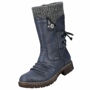 Rieker TEX Damen Stiefel gefttert Blau