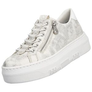 Rieker Damen Sneaker Gold/Wei�