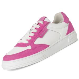 Tamaris Damen Leder Sneaker Pink/Wei