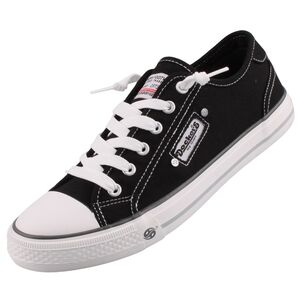 Dockers by Gerli Damen Canvas Sneaker Schwarz/Wei