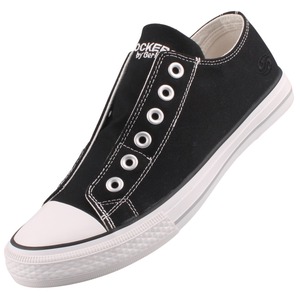 Dockers by Gerli Damen Canvas Sneaker Schwarz