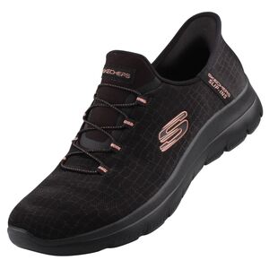 Skechers Slip-ins(TM) Summits Classy Night Damen Sneaker Schwarz/Gold