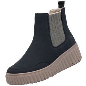 Rieker Damen Chelsea Boots Dunkelblau