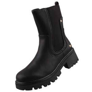 Mustang Damen Chelsea Boots Schwarz