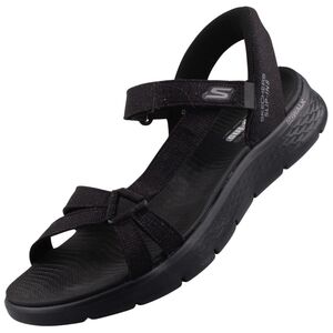 Skechers Go Walk Flex Sandal Illuminate Damen Sandalen Schwarz