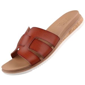 Skechers Bobs Desert Kiss Low Peak Look Damen Pantolette Braun