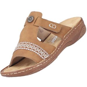 Rieker Damen Pantoletten Braun