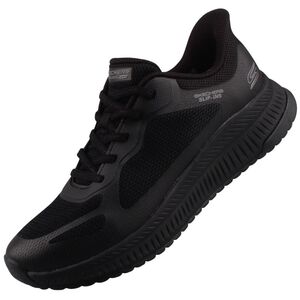 Skechers Slip-Ins Bobs Squad 4 Staple Look Damen Sneaker Schwarz
