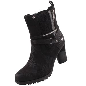 Mustang Damen Stiefelette Schwarz