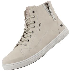 Mustang Damen High Top Sneaker Beige