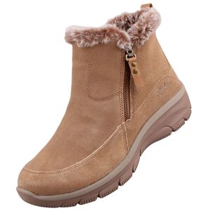 Skechers Easy Going - Cool Zip Damen Stiefelette Hellbraun