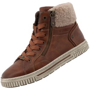 Mustang Damen High Top Sneaker Braun