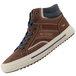 Mustang Herren High Top Sneaker Braun