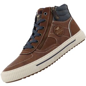 Mustang Herren High Top Sneaker Braun