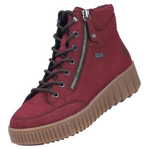 Rieker Damen TEX Plateau Stiefelette gef�ttert Rot