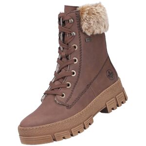 Rieker Damen TEX Stiefel gef�ttert Braun