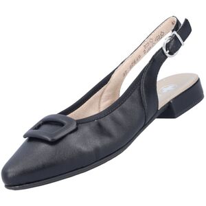 Rieker Damen Slingback Pumps Schwarz