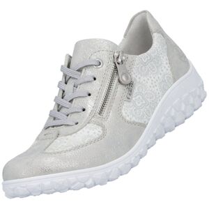 Rieker Damen Halbschuhe Silber - Extra Weit