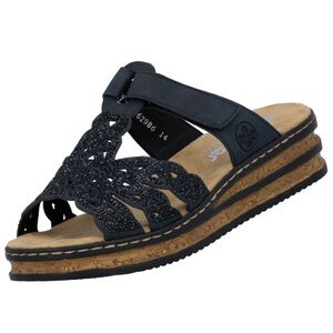 Rieker Damen Pantolette Schwarz