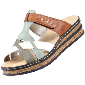 Rieker Damen Pantolette Mehrfarbig