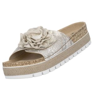 Rieker Damen Pantoletten Beige