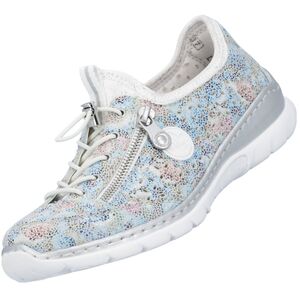 Rieker Damen Slipper Wei�/Bunt
