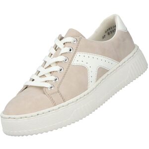 Rieker Damen Plateau Sneaker Beige