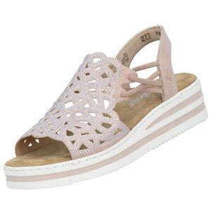 Rieker Damen Sandalette Rosa