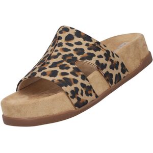 Rieker Damen Pantolette Braun/Leopard