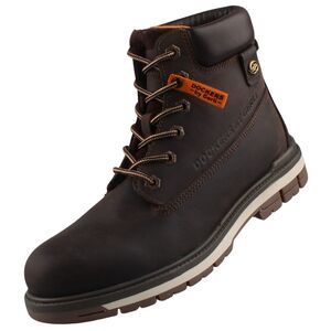 Dockers by Gerli Herren Leder Stiefel Dunkelbraun