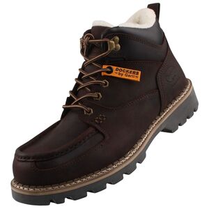 Dockers by Gerli Herren Leder Stiefel Gefttert Braun