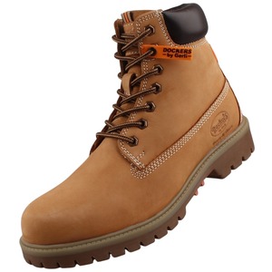 Dockers by Gerli Herren Leder Stiefel gefttert Gelb (Golden Tan)