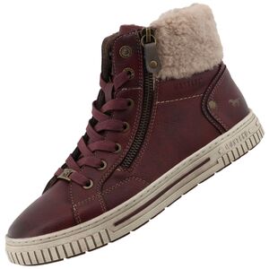 Mustang Damen High Top Sneaker Bordeaux