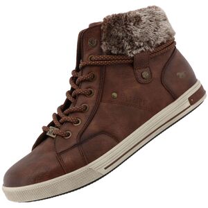 Mustang Damen High Top Sneaker gef�ttert Braun