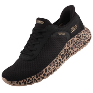 Skechers Slip-Ins Bobs Squad Chaos Daily Prowl Damen Sneaker Schwarz/Leopard