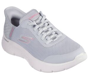 Skechers Slip-ins(TM) Go Walk Flex Grand Entry Damen Sneaker Hellgrau